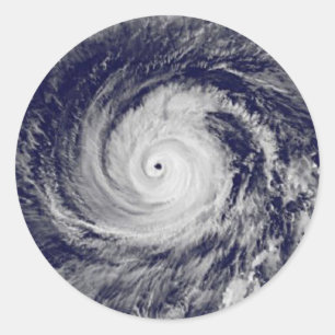 Sticker Rond Cyclones tropicaux