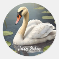 Cygne muet dans l'eau