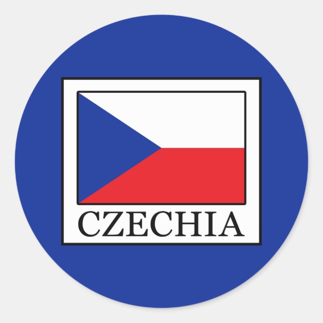 Sticker Rond Czechia (Devant)
