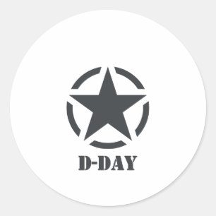 Sticker Rond D-Day Normandie - Jour-J - Normandy