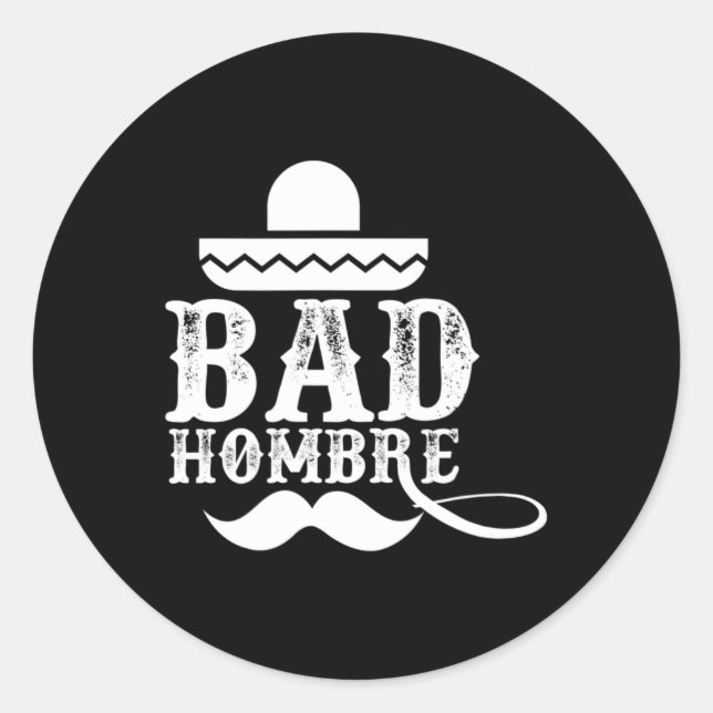Sticker Rond D Hombre - Mexican Edition Hombres  (Devant)