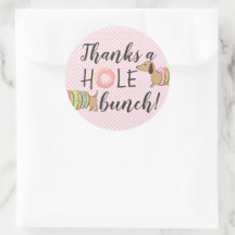 Dachshund et Donuts Party Merci un Hole Bunch