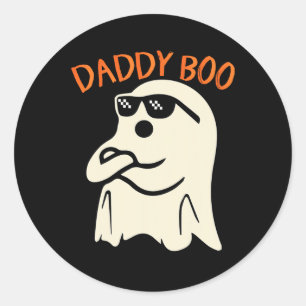 Sticker Rond Daddy Boo Halloween Costume de jumelage de famille