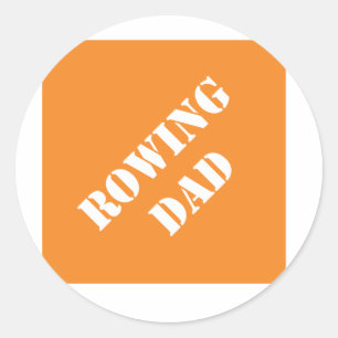 Sticker Rond Dadismes Rowing Papa