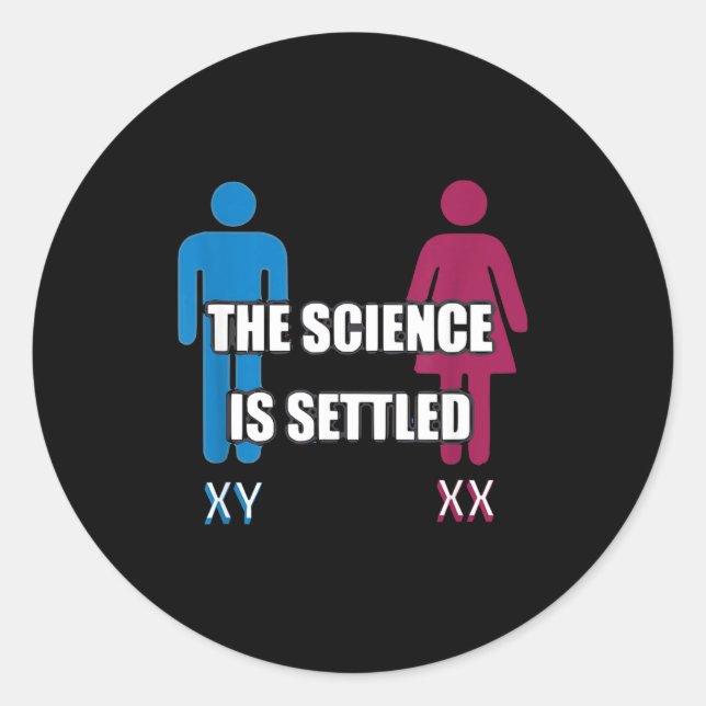 Sticker Rond Dadisms Funny Dad Sayings S &amp; Xx Xy The Scienc (Devant)