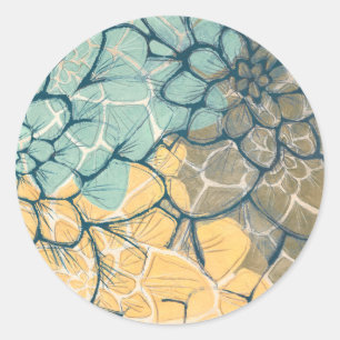 Sticker Rond Dahlia Dance I