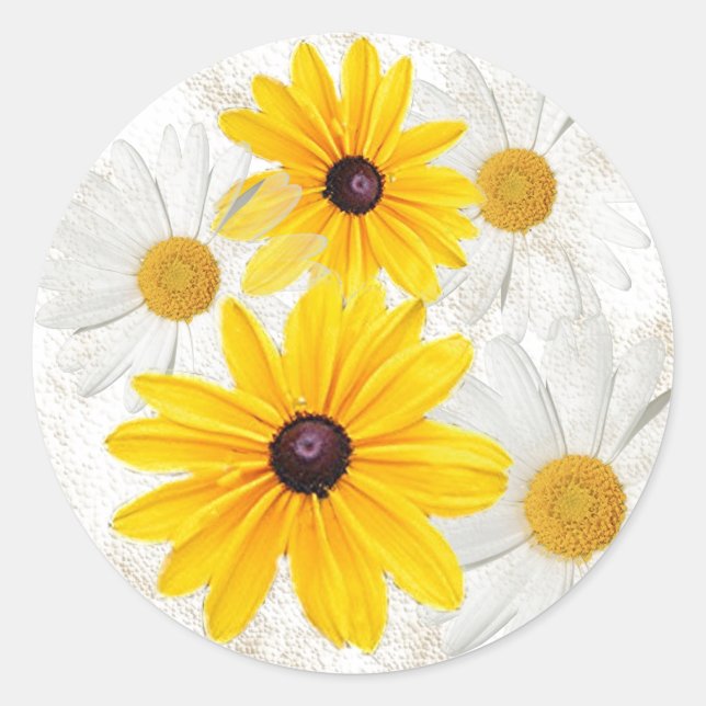 Sticker Rond Daisy (Devant)