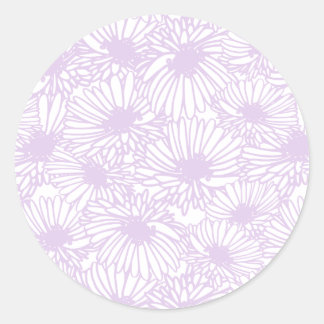 Sticker Rond Daisy Blooms - Airy Lilac