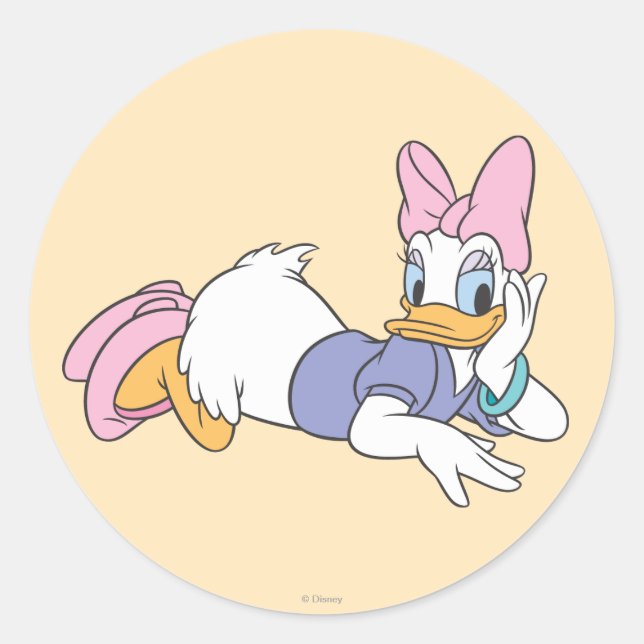 Sticker Rond Daisy Duck | Déclenchement (Devant)