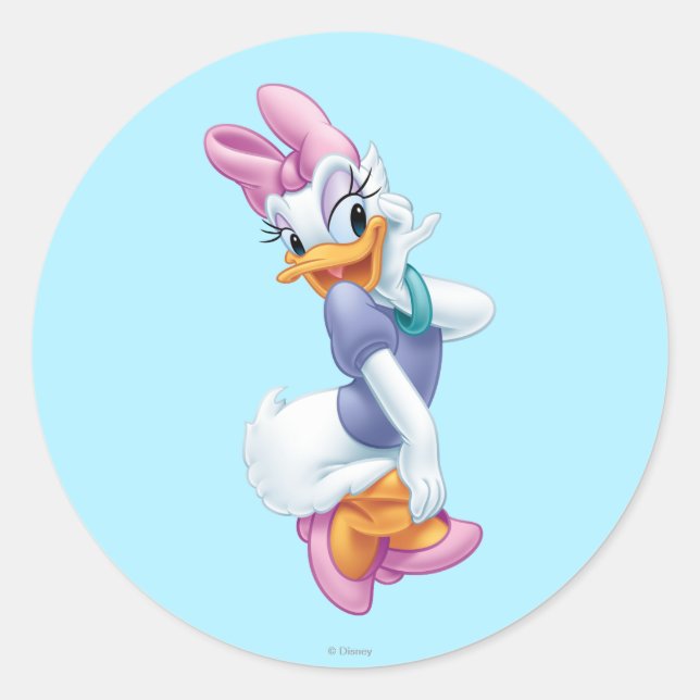 Sticker Rond Daisy Duck | Flirter (Devant)