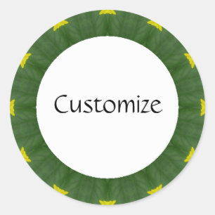 Sticker Rond Daisy Mandala Modèle 41