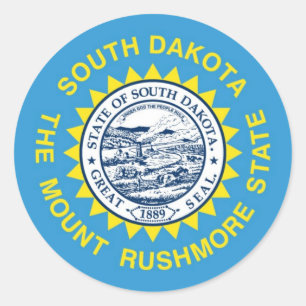 Sticker Rond Dakota du Sud