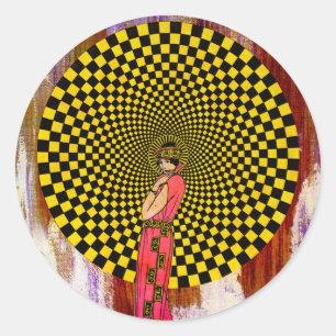 Sticker Rond Daliance de Michael Moffa