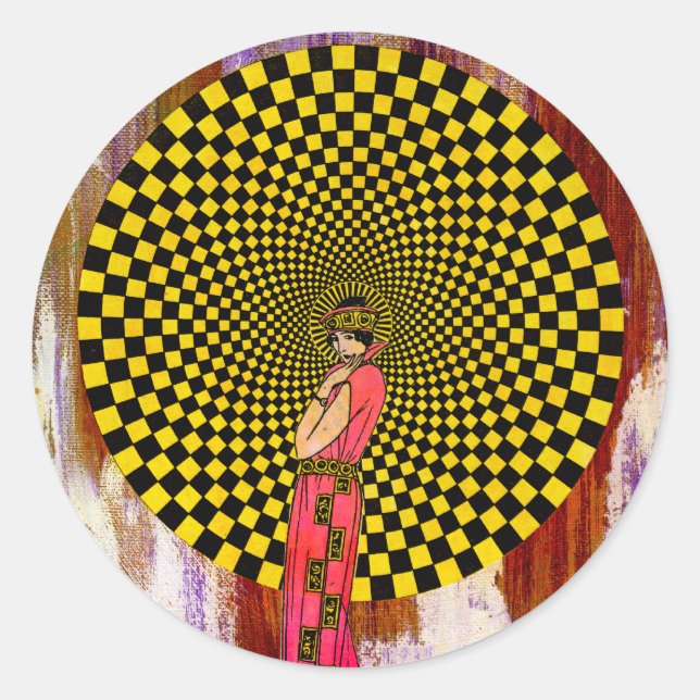 Sticker Rond Daliance de Michael Moffa (Devant)