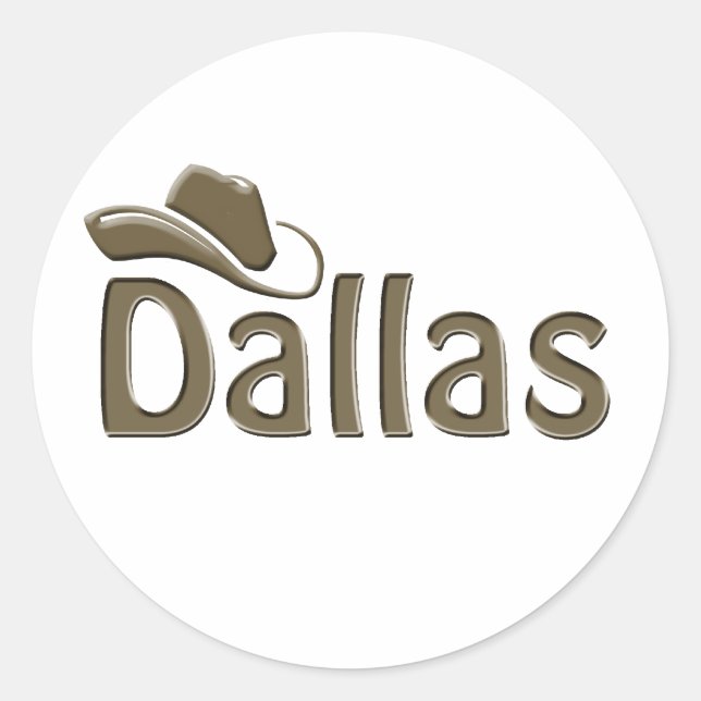 Sticker Rond Dallas (Devant)
