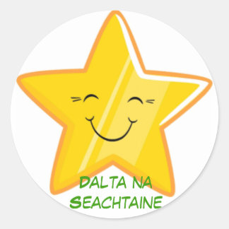 Sticker Rond Dalta na Seachtaine = Étudiant de la semaine