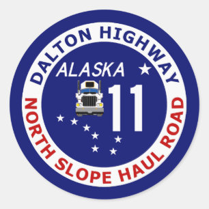 Sticker Rond Dalton Highway, North Slope Haul Road