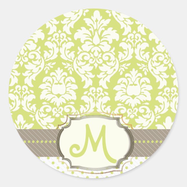 Sticker Rond Damas de crème (Devant)