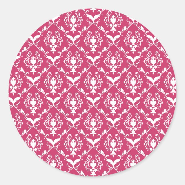 Sticker Rond Damas roses #5 @ VictoriaShaylee (Devant)