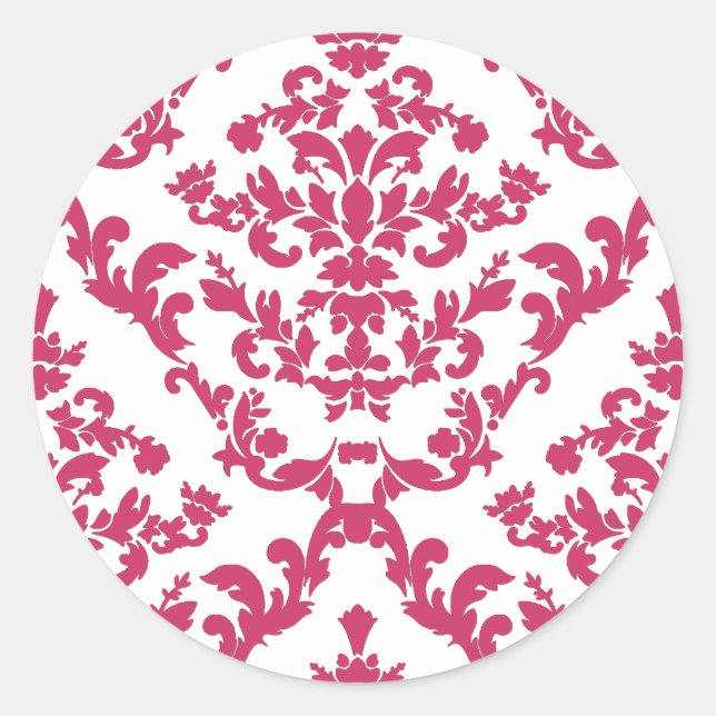 Sticker Rond Damas roses #6 @ VictoriaShaylee (Devant)