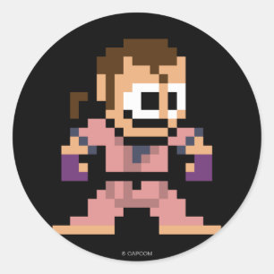 Sticker Rond Dan à 8 bits