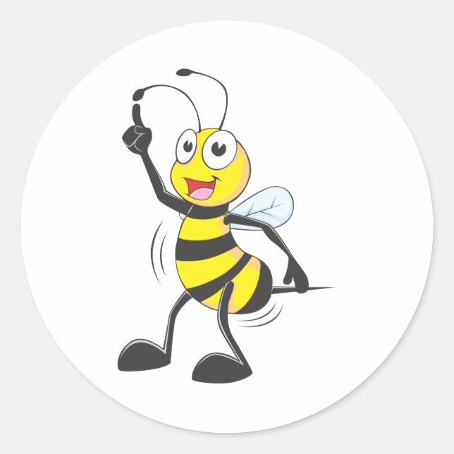 Sticker Rond Dancing Bee (Devant)
