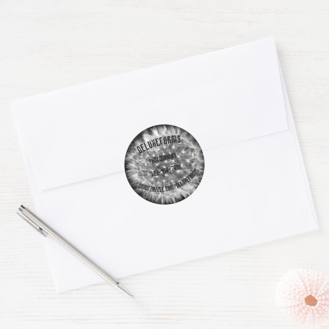 Sticker Rond Dandelion Fuzz (Enveloppe)