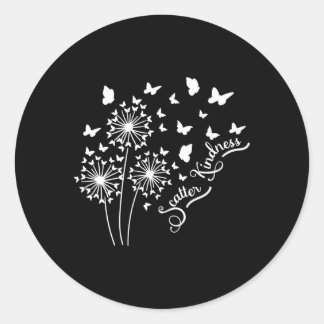 Sticker Rond Dandelion Scatter Kindness Be Kind Family