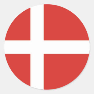 Sticker Rond Danemark
