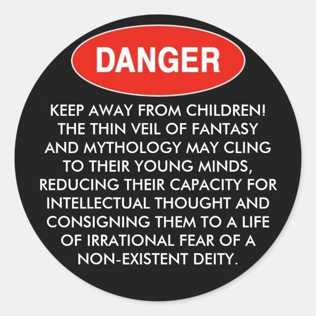Sticker Rond Danger (Devant)