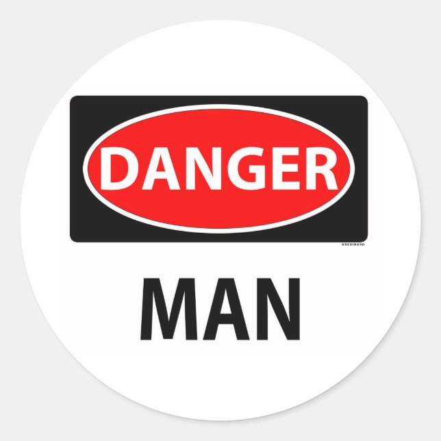 Sticker Rond danger 2 m (Devant)