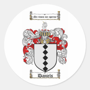 STICKER ROND DANIELS FAMILLE CREST - DANIELS COAT D'ARMES