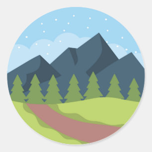 Sticker Rond Dans Hill