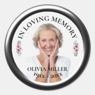Sticker Rond DANS L'AMOUR MÉMOIRE. Personnaliser l'autocollant 