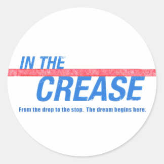STICKER ROND DANS L'ÉTIQUETTE DU FILM CREASE