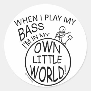 Sticker Rond Dans Ma Petite Basse Monde