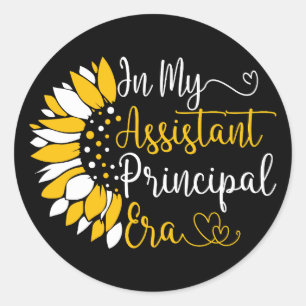 Sticker Rond Dans Mon Assistant Principal Era School Enseignant
