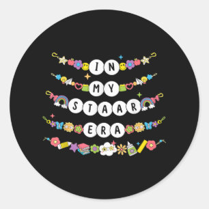 Sticker Rond Dans Mon Époque de l'Époque teste Jour d'Amitié Br