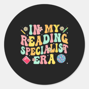 Sticker Rond Dans mon ère de spécialiste de la lecture - Lectur