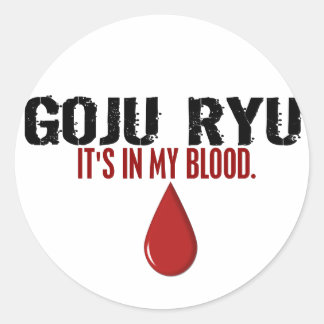 Sticker Rond Dans Mon Sang GOJU RYU