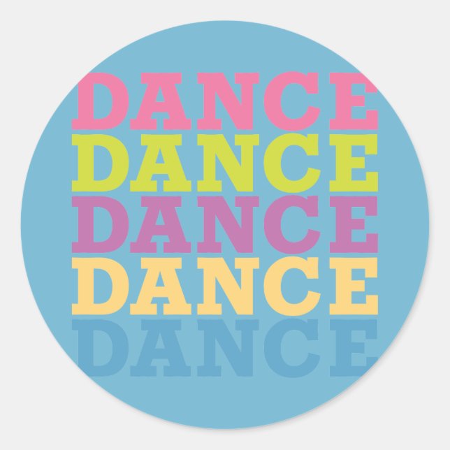 Sticker Rond Danse (Devant)