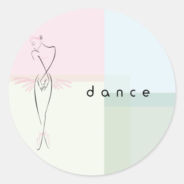 Sticker Rond Danse (Devant)