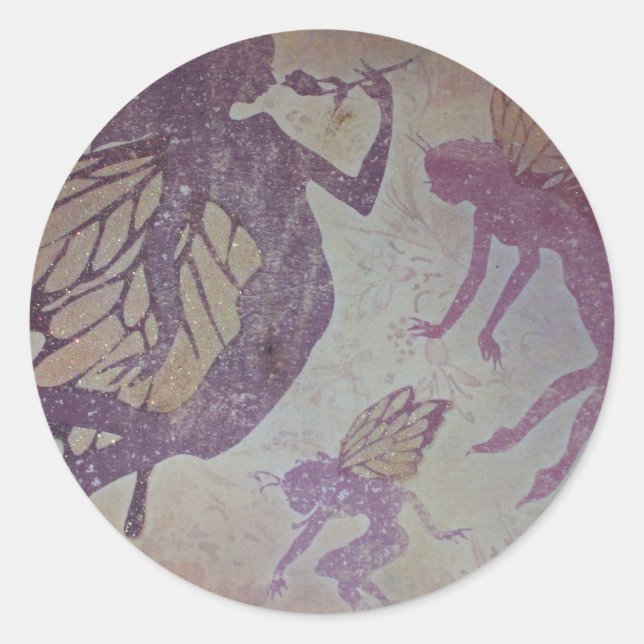 Sticker Rond Danse avec les fées (Devant)
