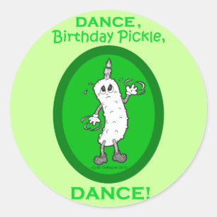 Sticker Rond Danse, conserves au vinaigre d'anniversaire, danse
