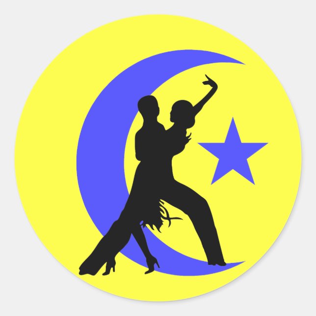 Sticker Rond Danse de salon (Devant)