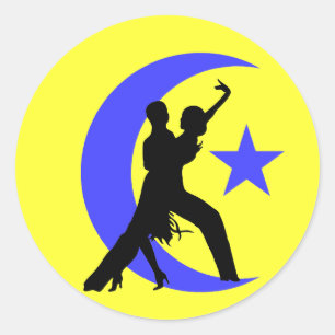 Sticker Rond Danse de salon