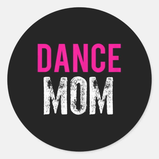 Sticker Rond Danse Maman Danse Danse Ballet Exercice (Devant)