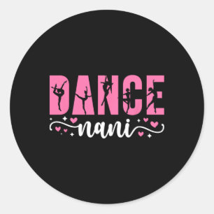 Sticker Rond Danse Nani De La Danse Nani Dansant Nani Grand