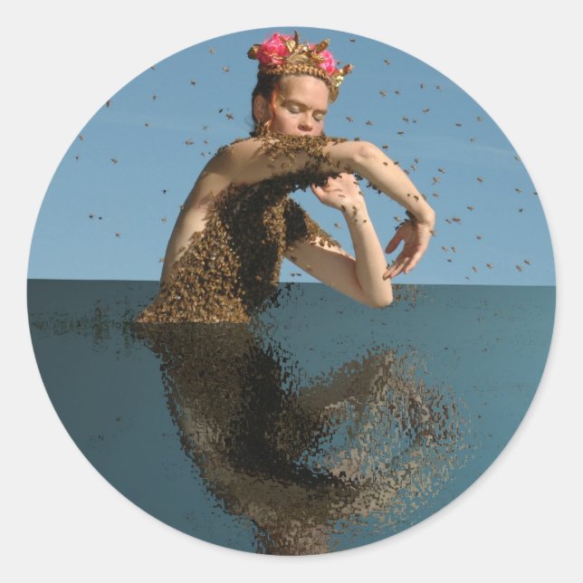 Sticker Rond danser dans la mer (Devant)