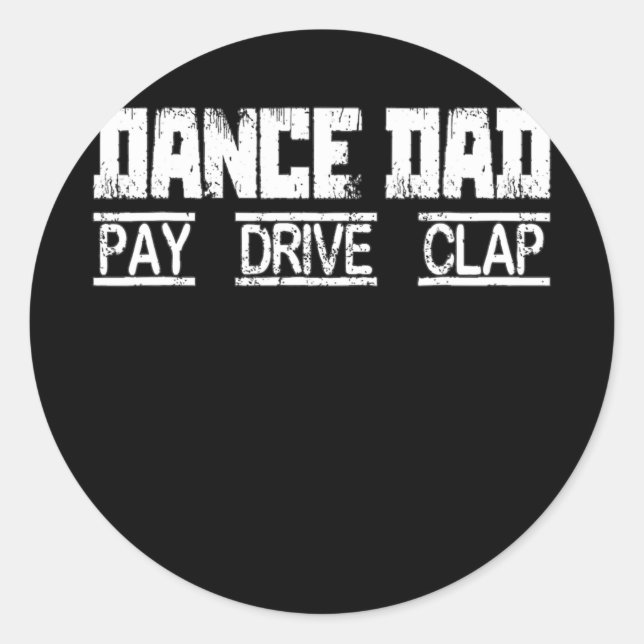 Sticker Rond Danser papa Payer Clavier de lecteur Danser papa (Devant)